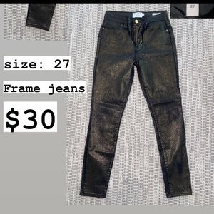 Black Shimmery FRAME Jeans | In Great Condition